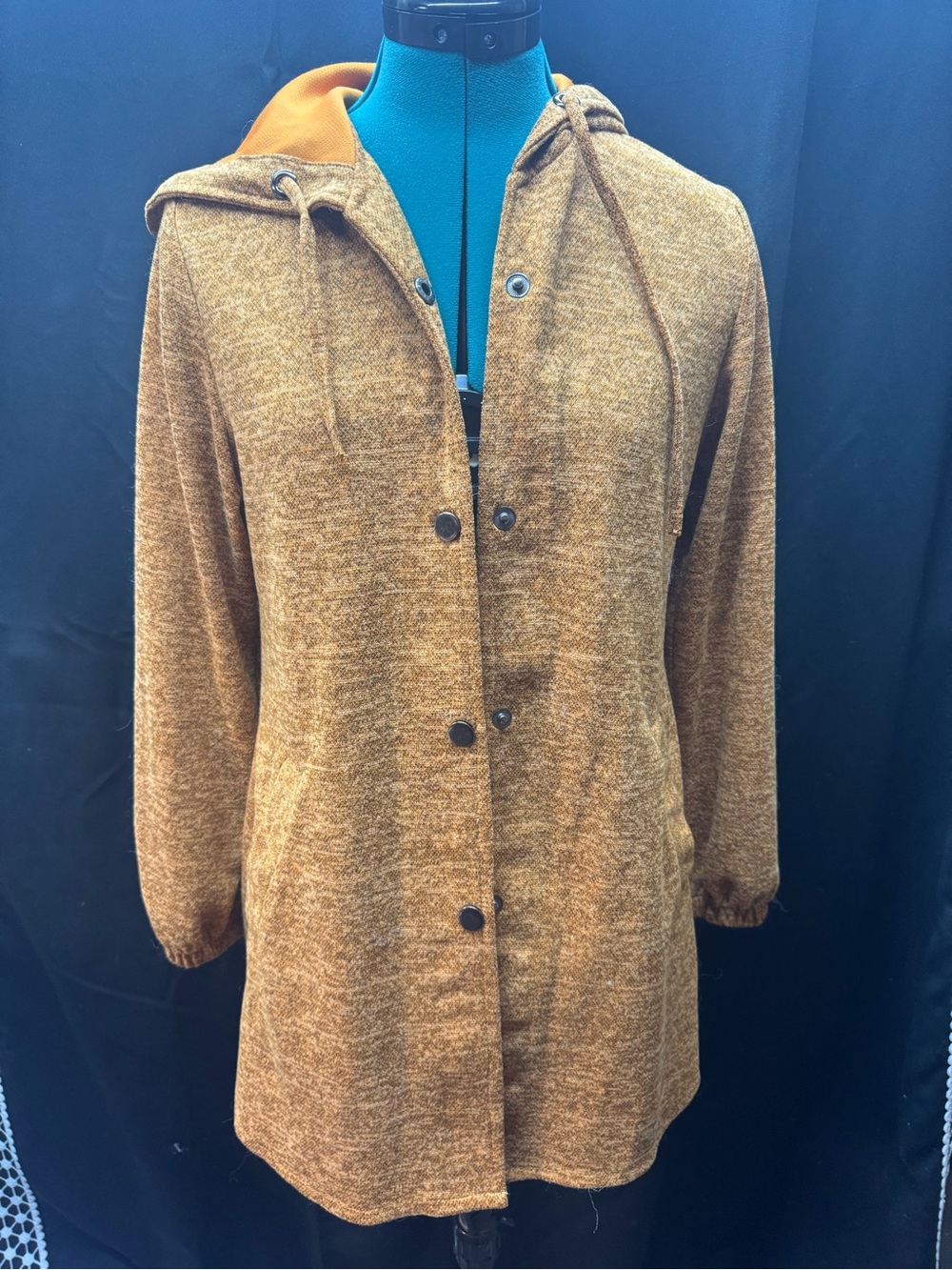 Diesel Women's Hooded Teddy Jacket in Camel Brown